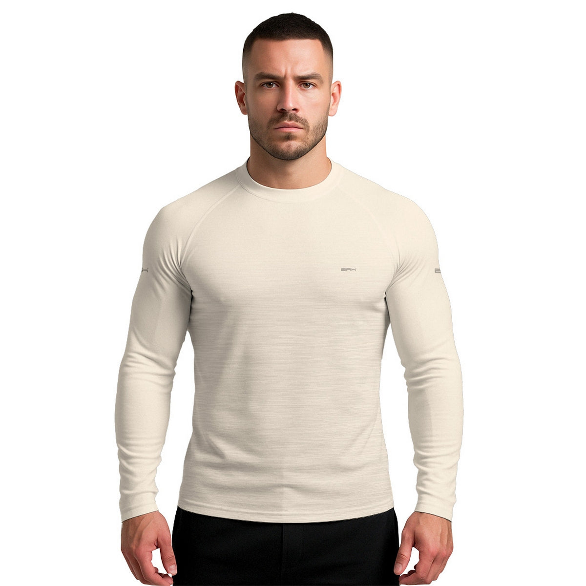 Camisa Segunda Pele Brk Clean Mescla Bege com Proteção UV50