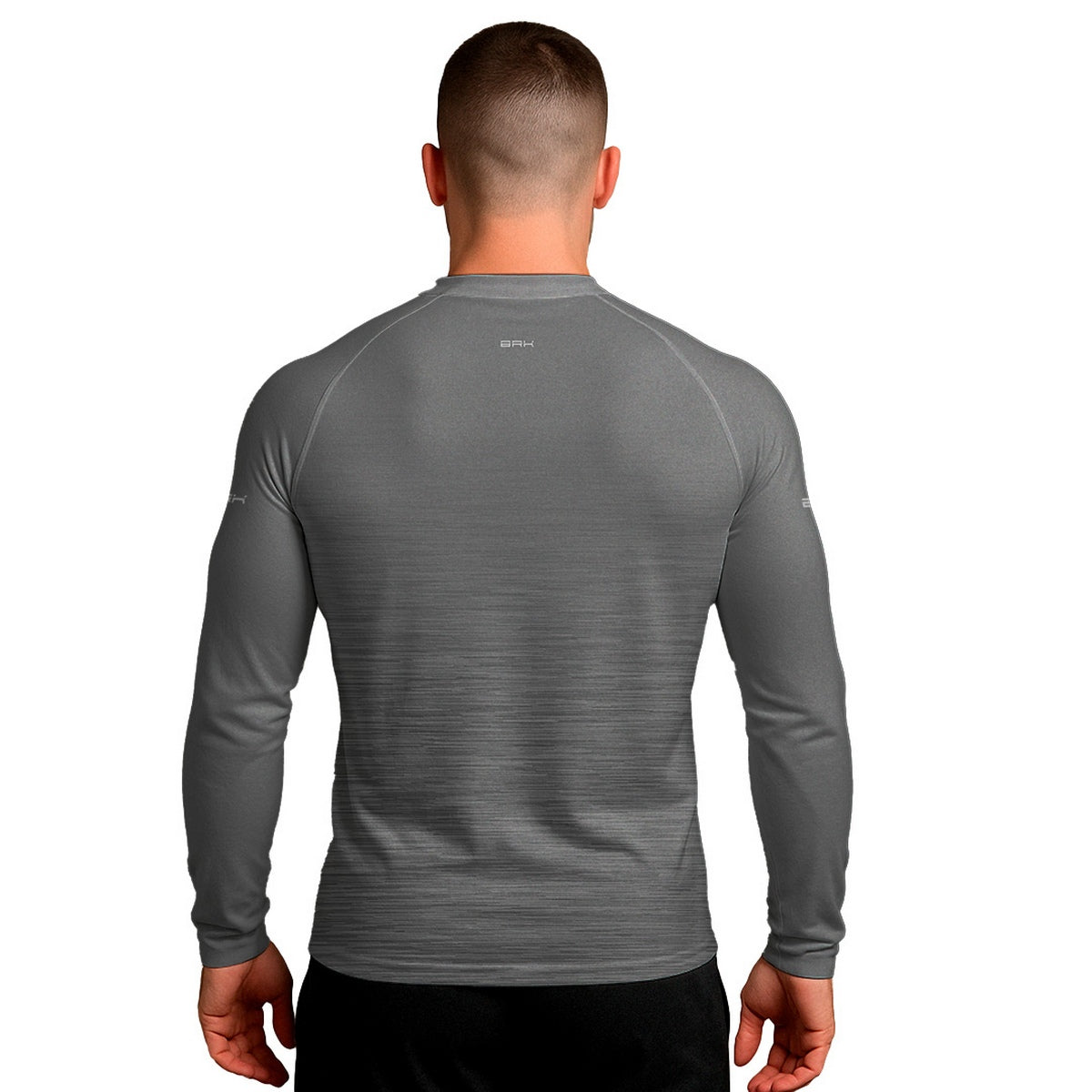 Camisa Segunda Pele Brk Clean Mescla Cinza Escuro com Proteção UV50