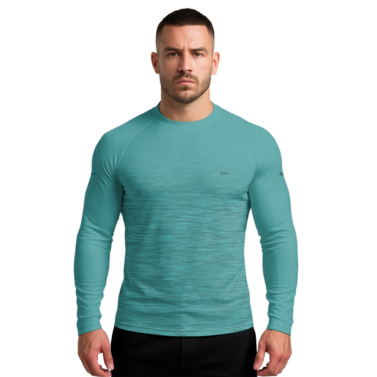 Camisa Segunda Pele Brk Clean Mescla Verde Água com Proteção UV50