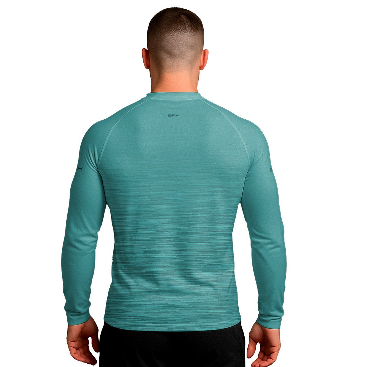 Camisa Segunda Pele Brk Clean Mescla Verde Água com Proteção UV50