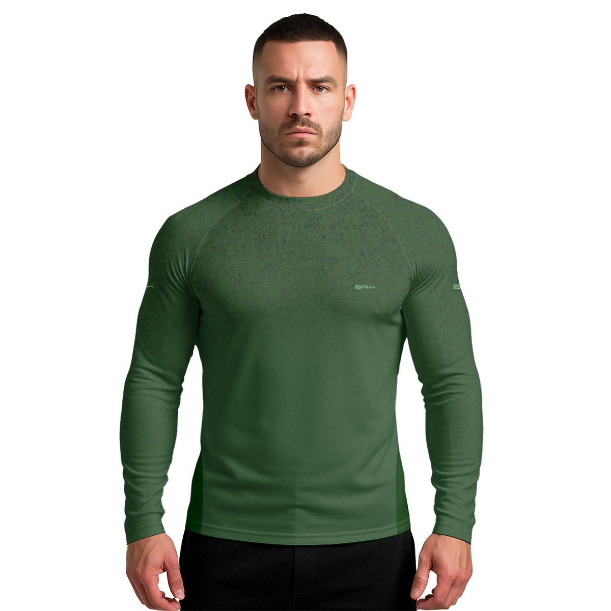 Camisa Segunda Pele Brk Clean Mescla Verde Militar com Proteção UV50