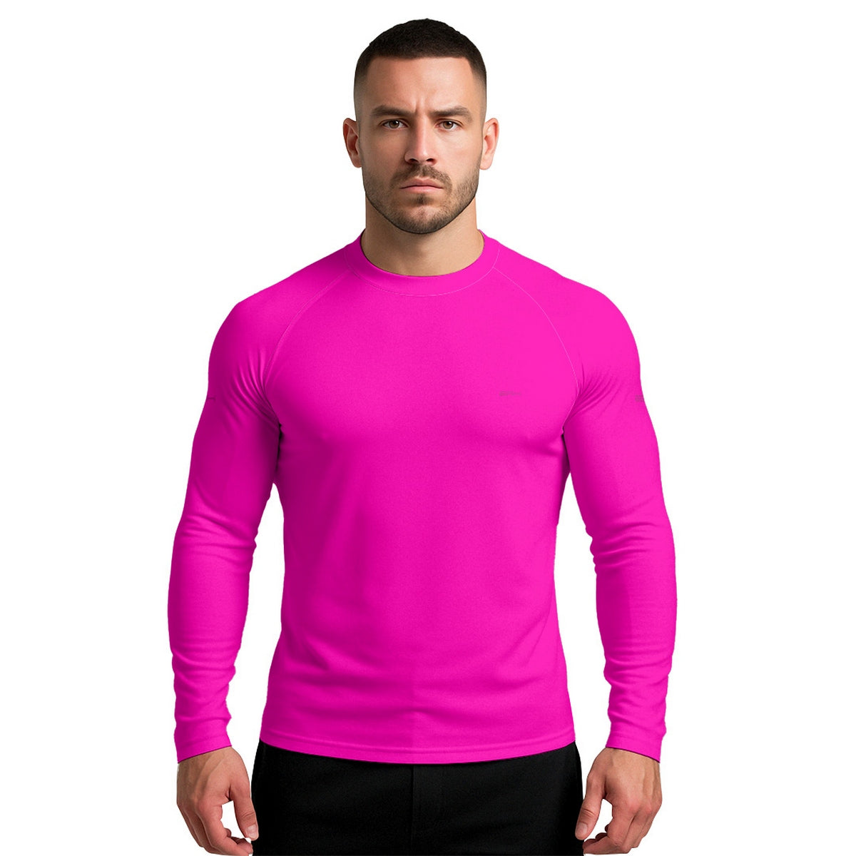 Camisa Segunda Pele Brk Clean Rosa Neon com Proteção UV50
