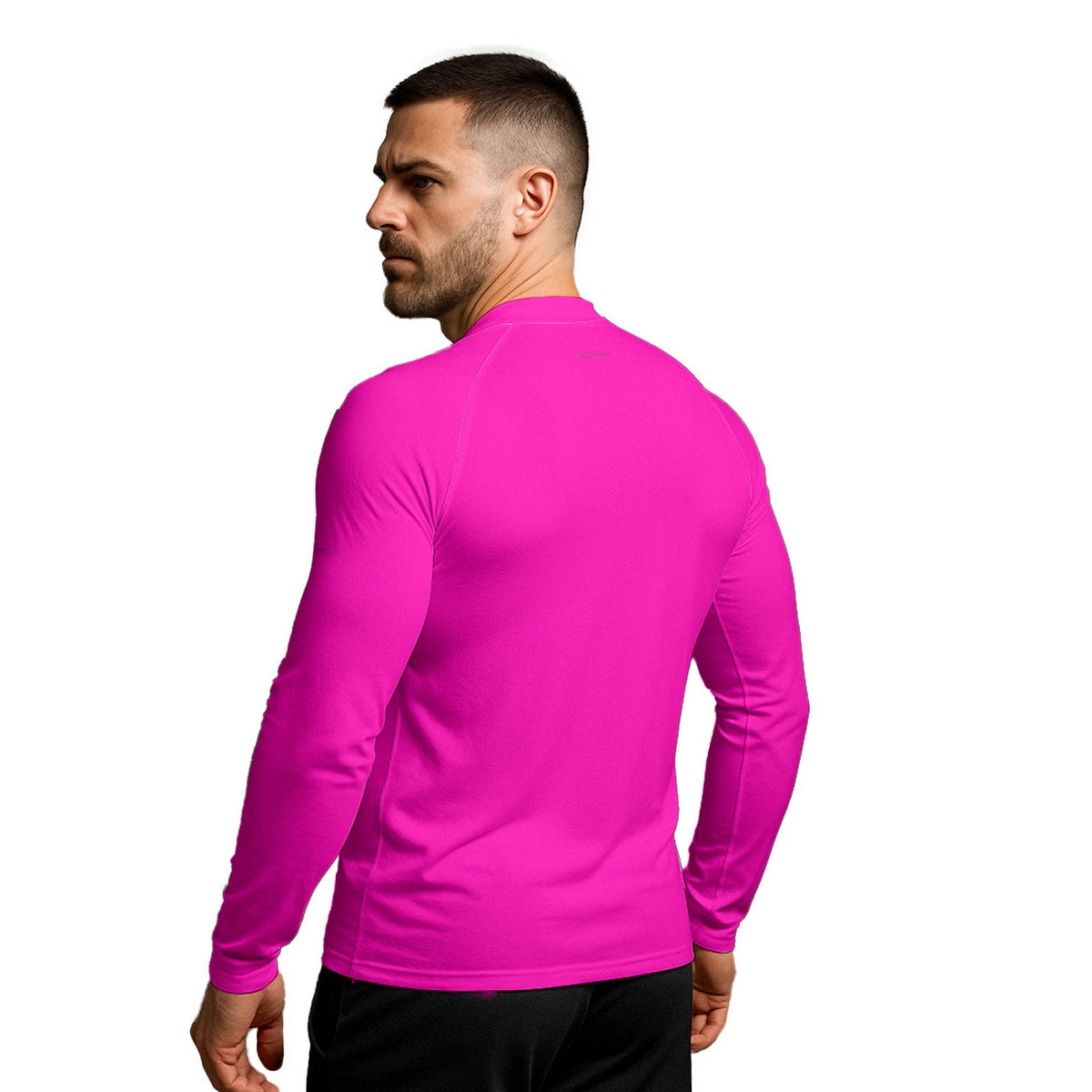 Camisa Segunda Pele Brk Clean Rosa Neon com Proteção UV50