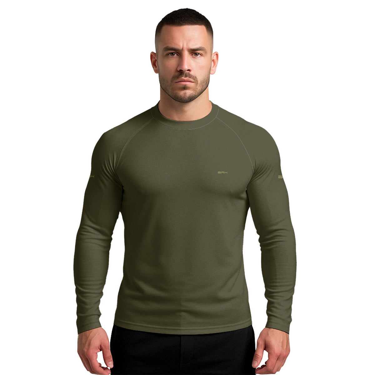 Camisa Segunda Pele Brk Clean Verde Militar Escuro com Proteção UV50