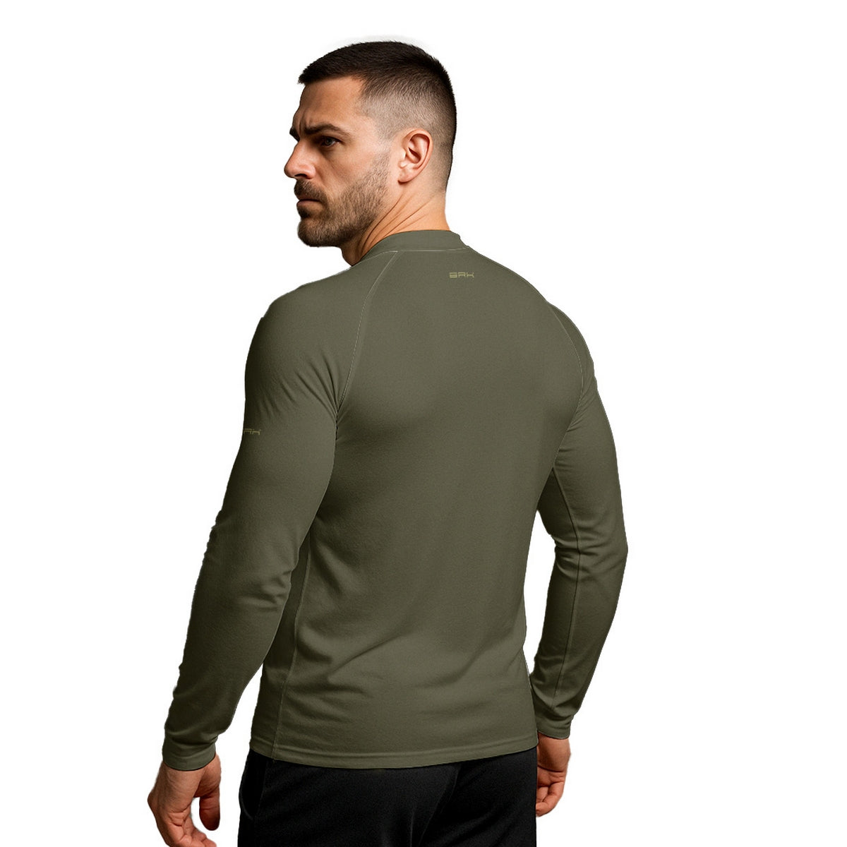 Camisa Segunda Pele Brk Clean Verde Militar Escuro com Proteção UV50