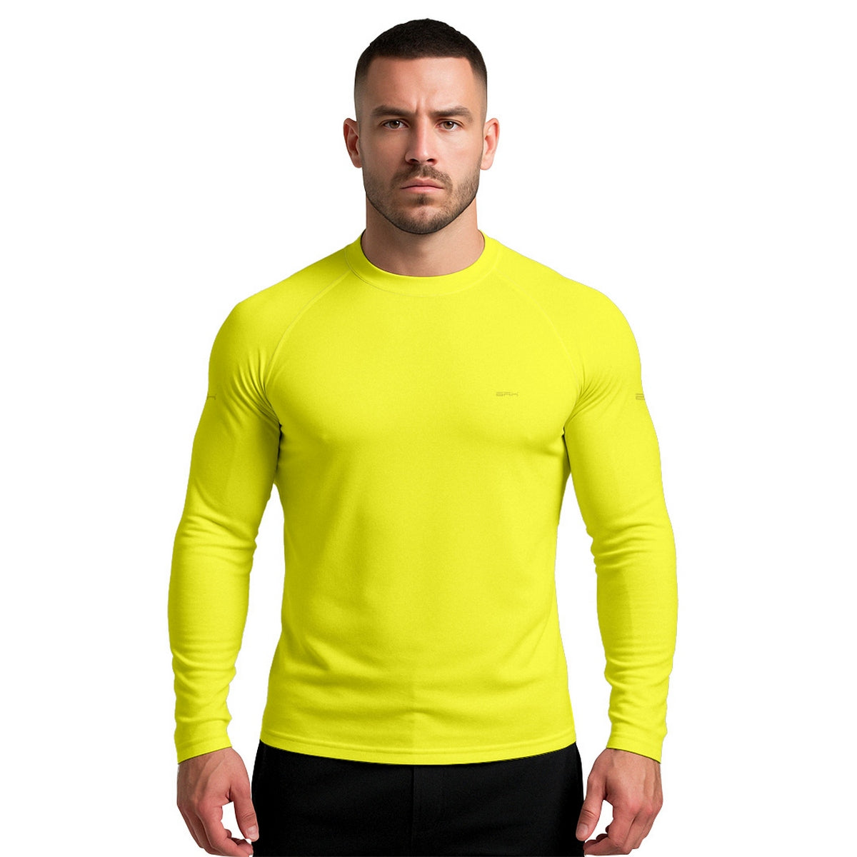 Camisa Segunda Pele Brk Clean Amarelo Neon com Proteção UV50