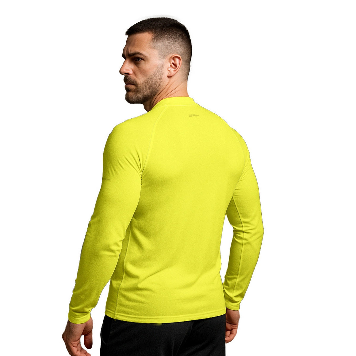 Camisa Segunda Pele Brk Clean Amarelo Neon com Proteção UV50