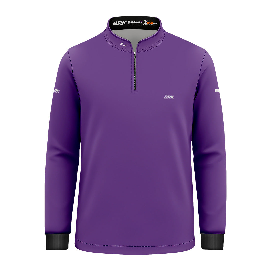 Camisa de Pesca Infantil Brk Básica Roxa com Proteção Solar UV50+