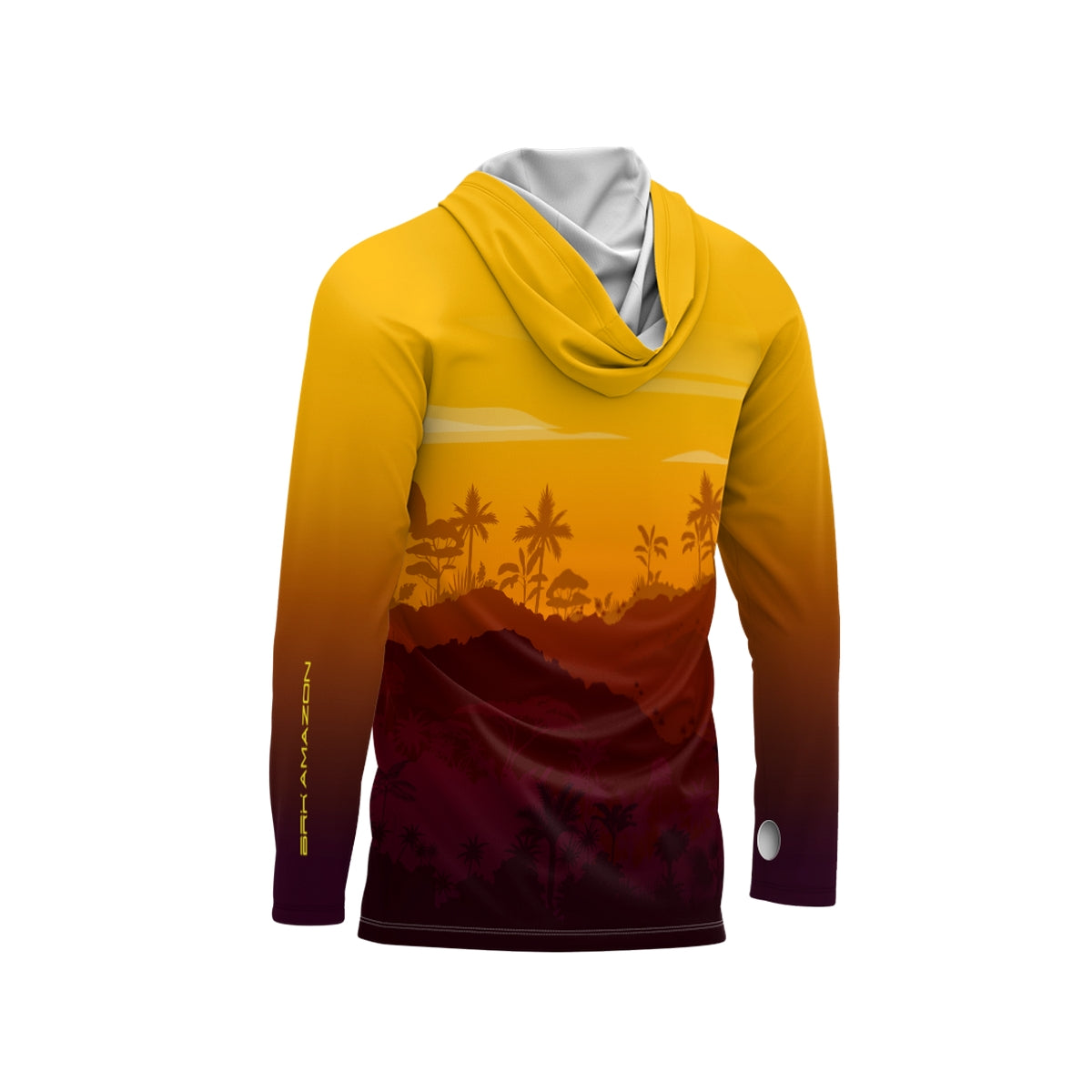 Camisa FusionX Brk Por do Sol Mata Clara com Capuz e Proteção UV50+