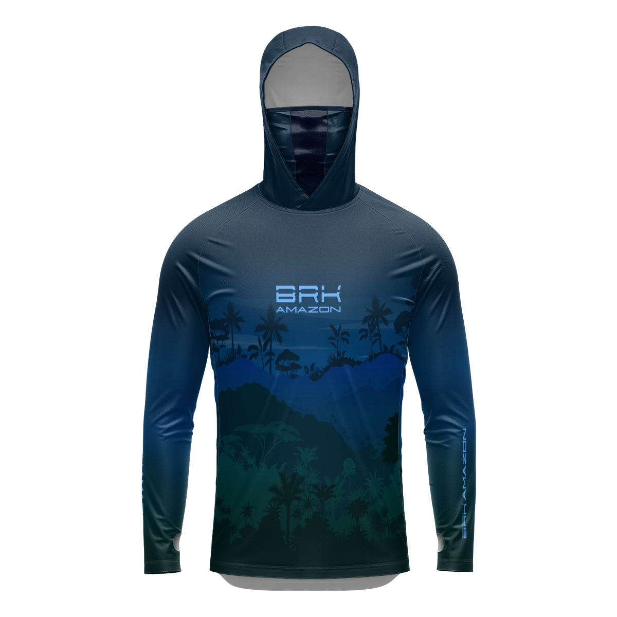 Camisa FusionX Brk Mata Noite com Capuz e Proteção UV50+