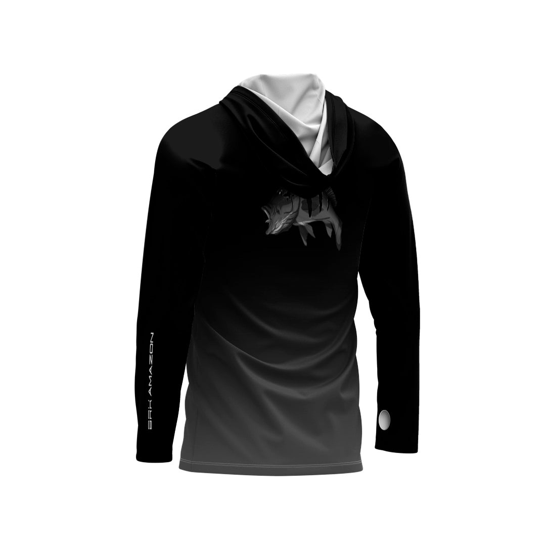 Camisa FusionX Brk Tucunaré de Olho Vermelho com Capuz e Proteção UV50+