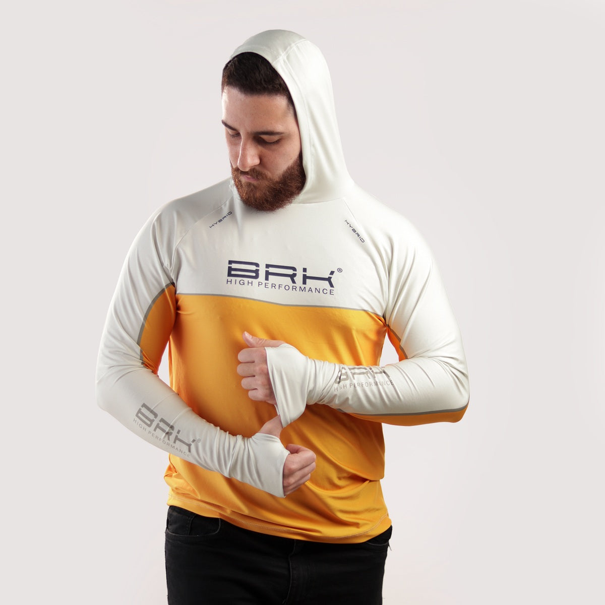 Camisa de Pesca Brk com Capuz Hybrid Off Lure com Proteção Solar UV50+