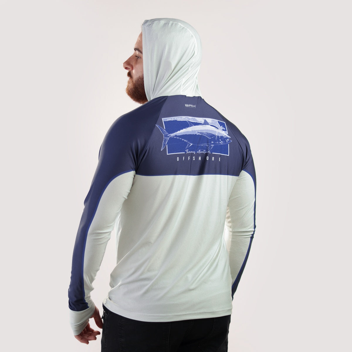Camisa de Pesca Brk com Capuz Hybrid Off Shore com Proteção Solar UV50+