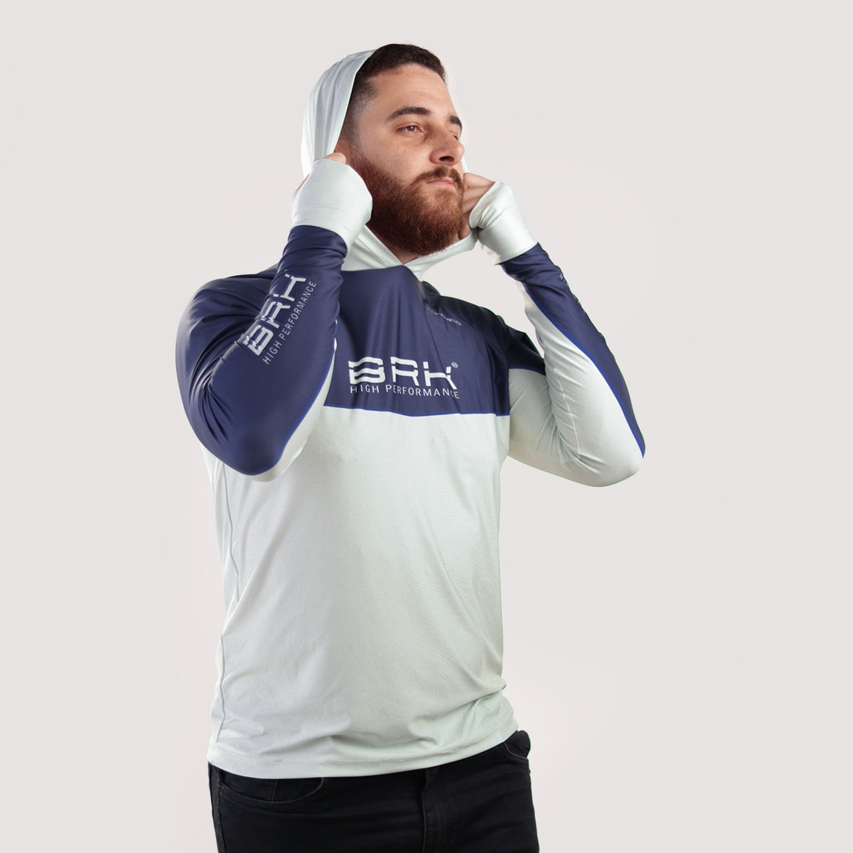 Camisa de Pesca Brk com Capuz Hybrid Off Shore com Proteção Solar UV50+