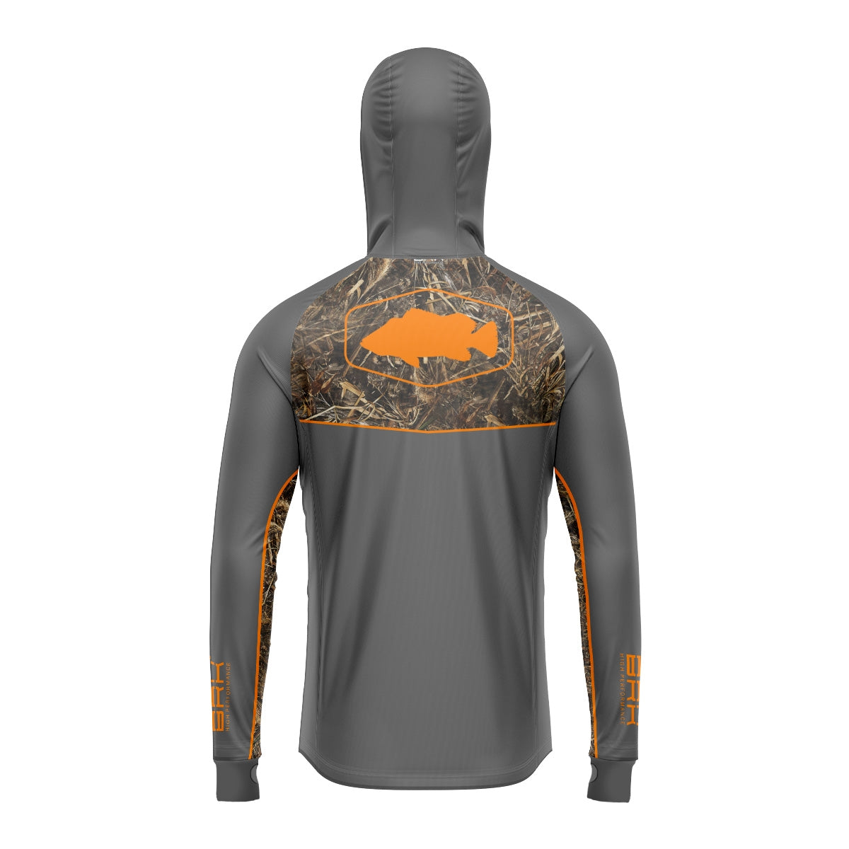 Camisa de Pesca Brk com Capuz Hybrid Real Tree Fishing com Proteção Solar UV50+