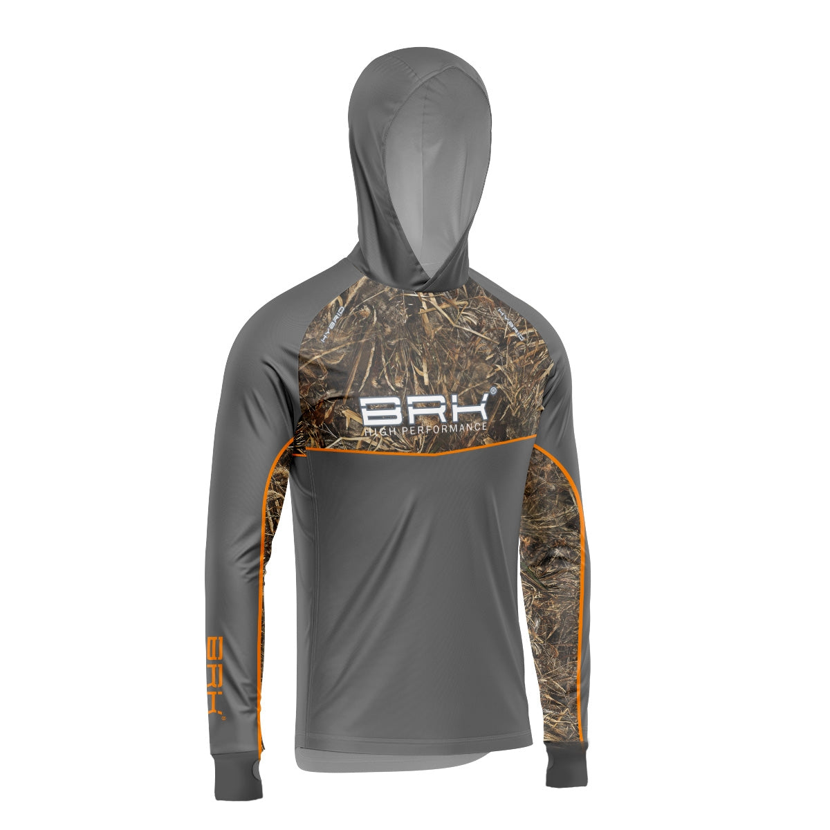 Camisa de Pesca Brk com Capuz Hybrid Real Tree Fishing com Proteção Solar UV50+
