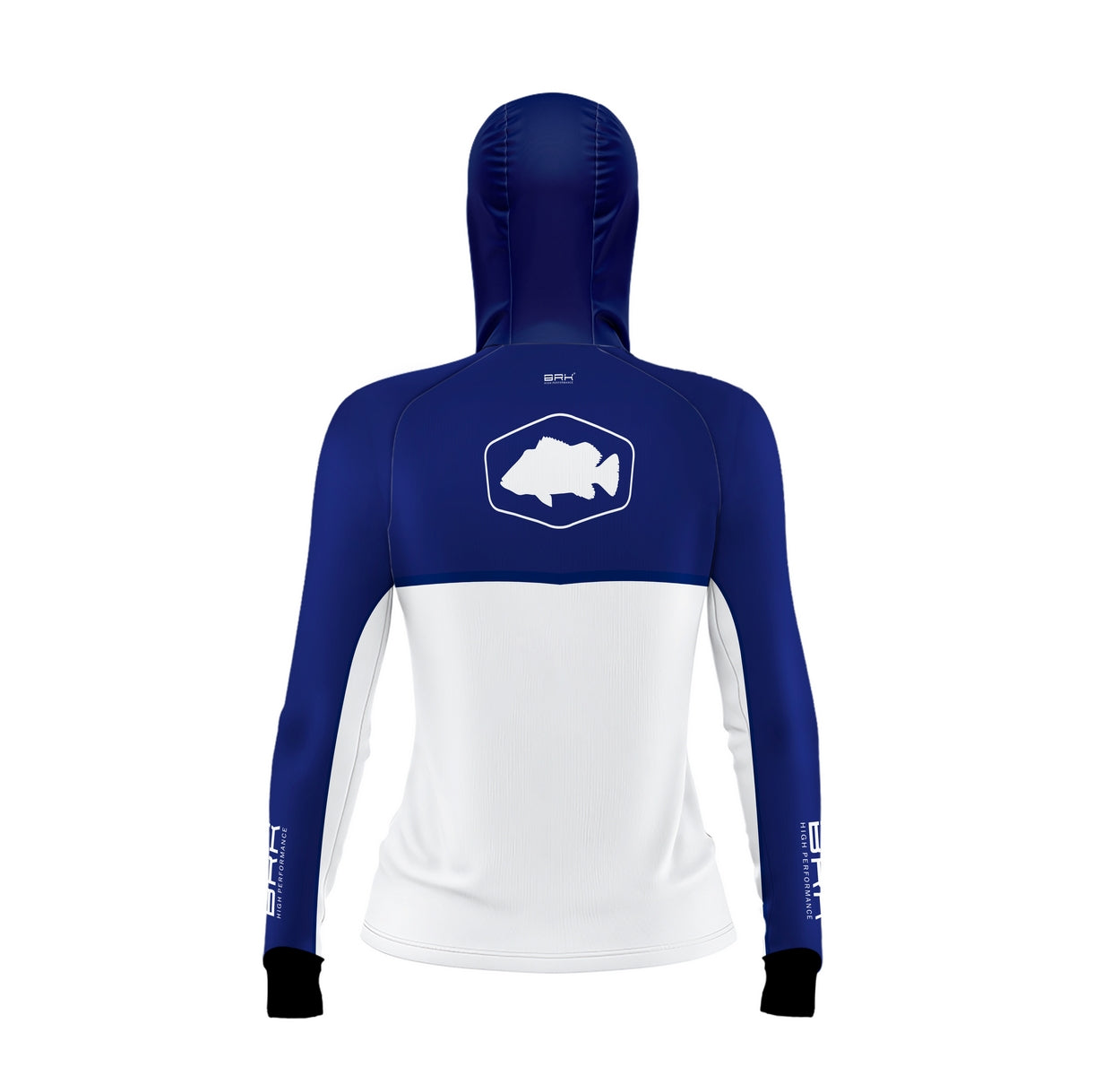 Camisa de Pesca Feminina Brk com Capuz Hybrid Blue Fishing com Proteção Solar UV50+