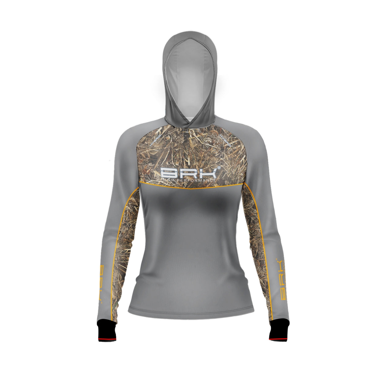 Camisa de Pesca Feminina Brk com Capuz Hybrid Real Tree Fishing com Proteção Solar UV50+