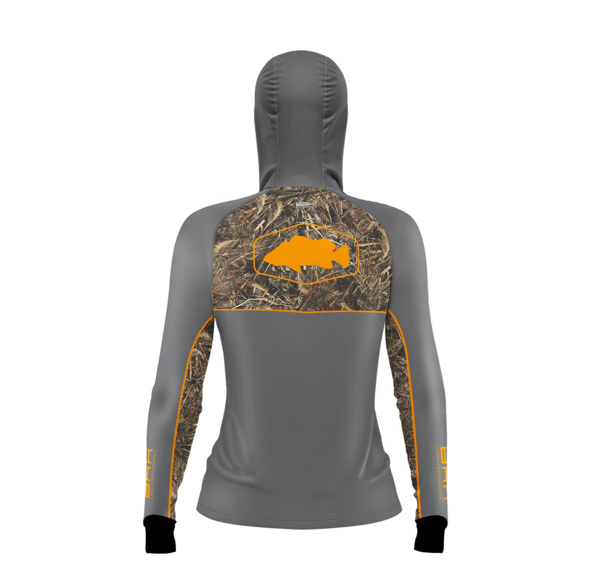 Camisa de Pesca Feminina Brk com Capuz Hybrid Real Tree Fishing com Proteção Solar UV50+