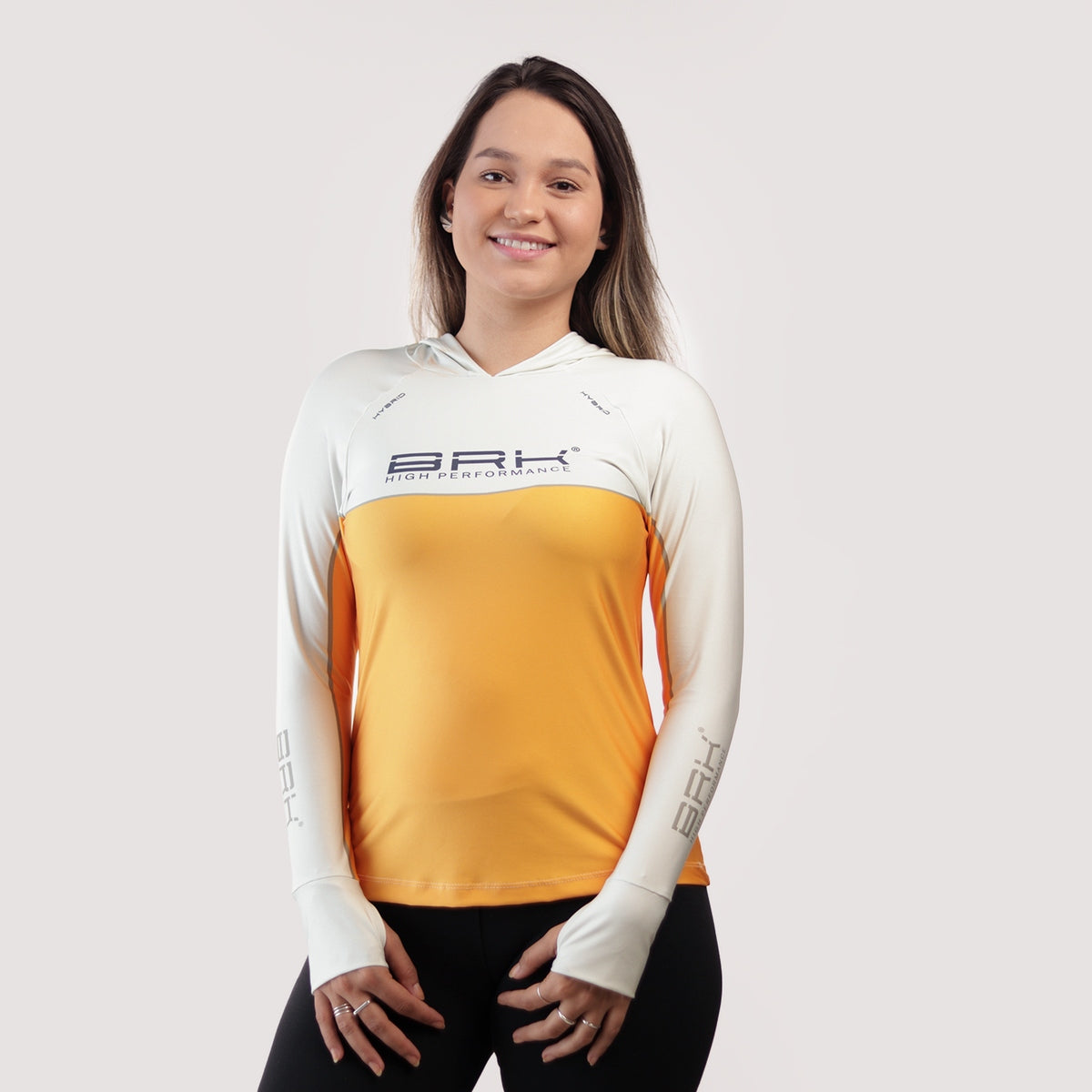 Camisa de Pesca Feminina Brk com Capuz Hybrid Off Lure com Proteção Solar UV50+