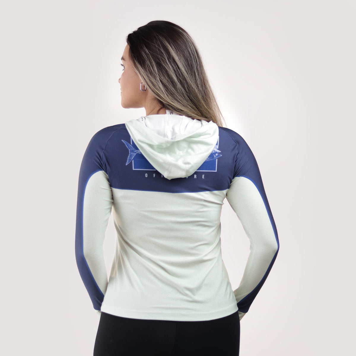 Camisa de Pesca Feminina Brk com Capuz Hybrid Off Shore com Proteção Solar UV50+