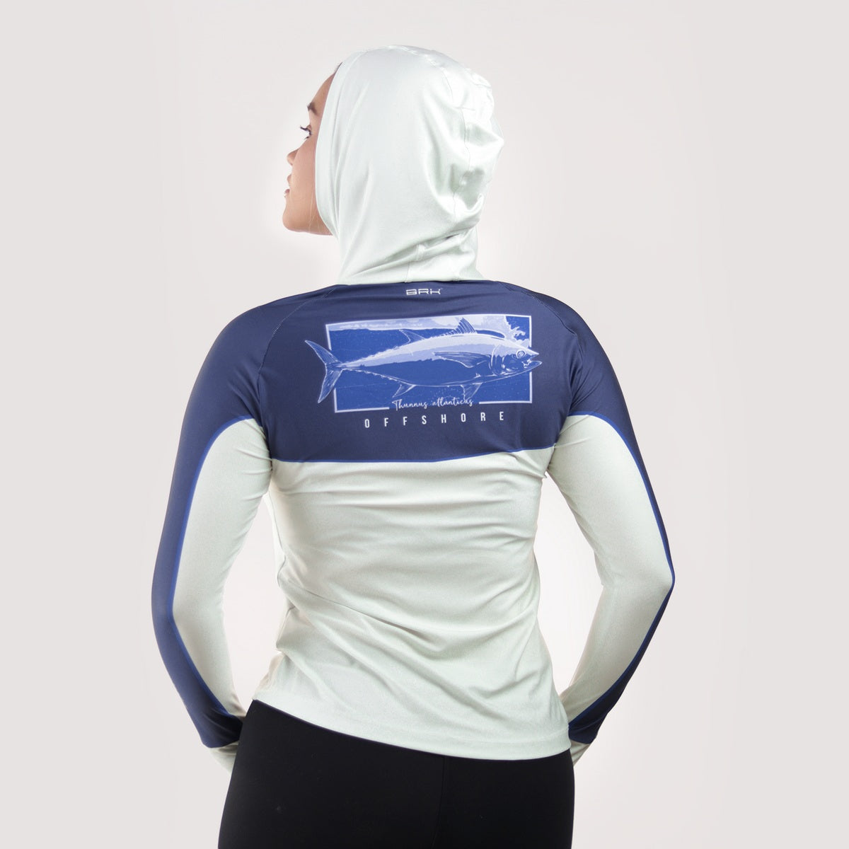 Camisa de Pesca Feminina Brk com Capuz Hybrid Off Shore com Proteção Solar UV50+