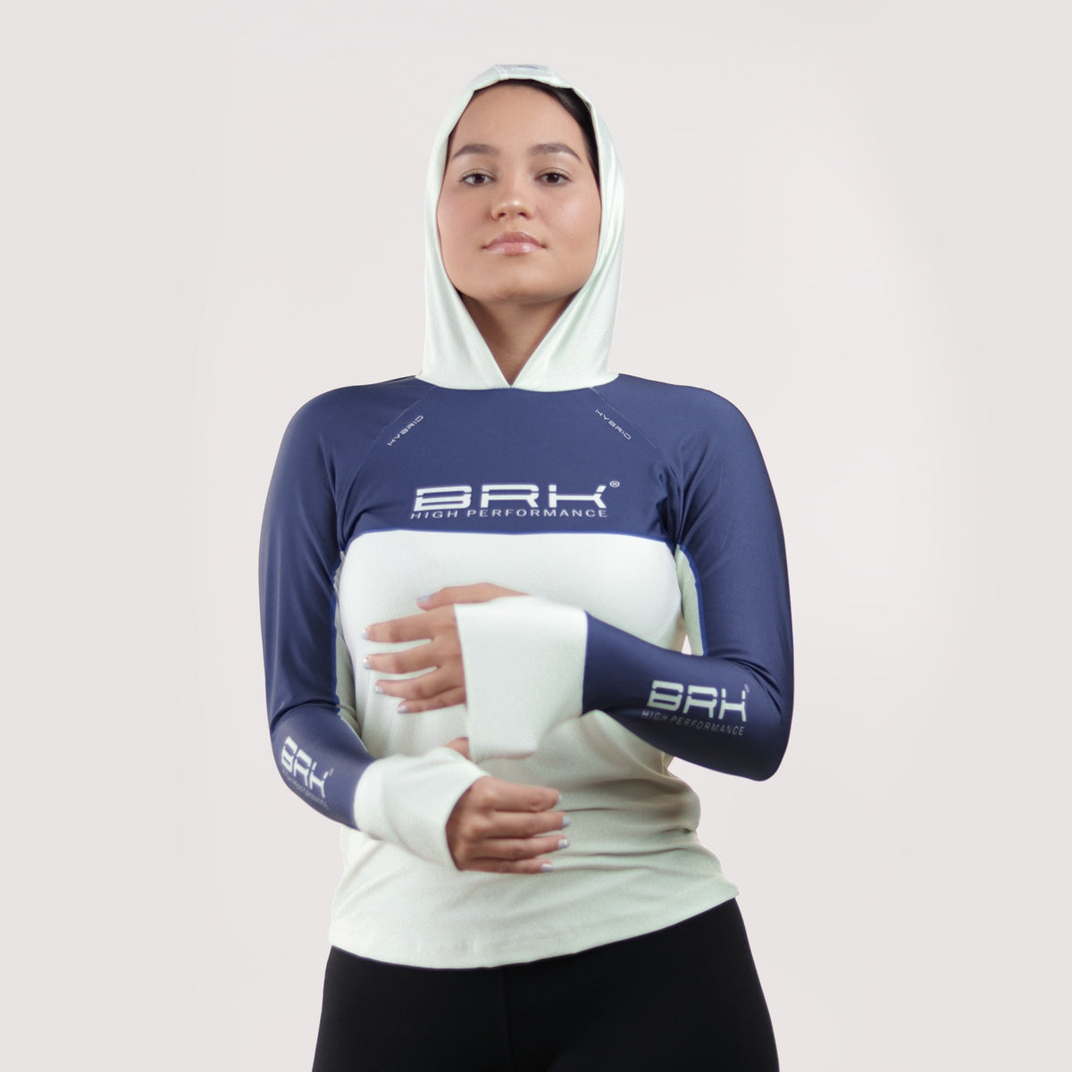 Camisa de Pesca Feminina Brk com Capuz Hybrid Off Shore com Proteção Solar UV50+