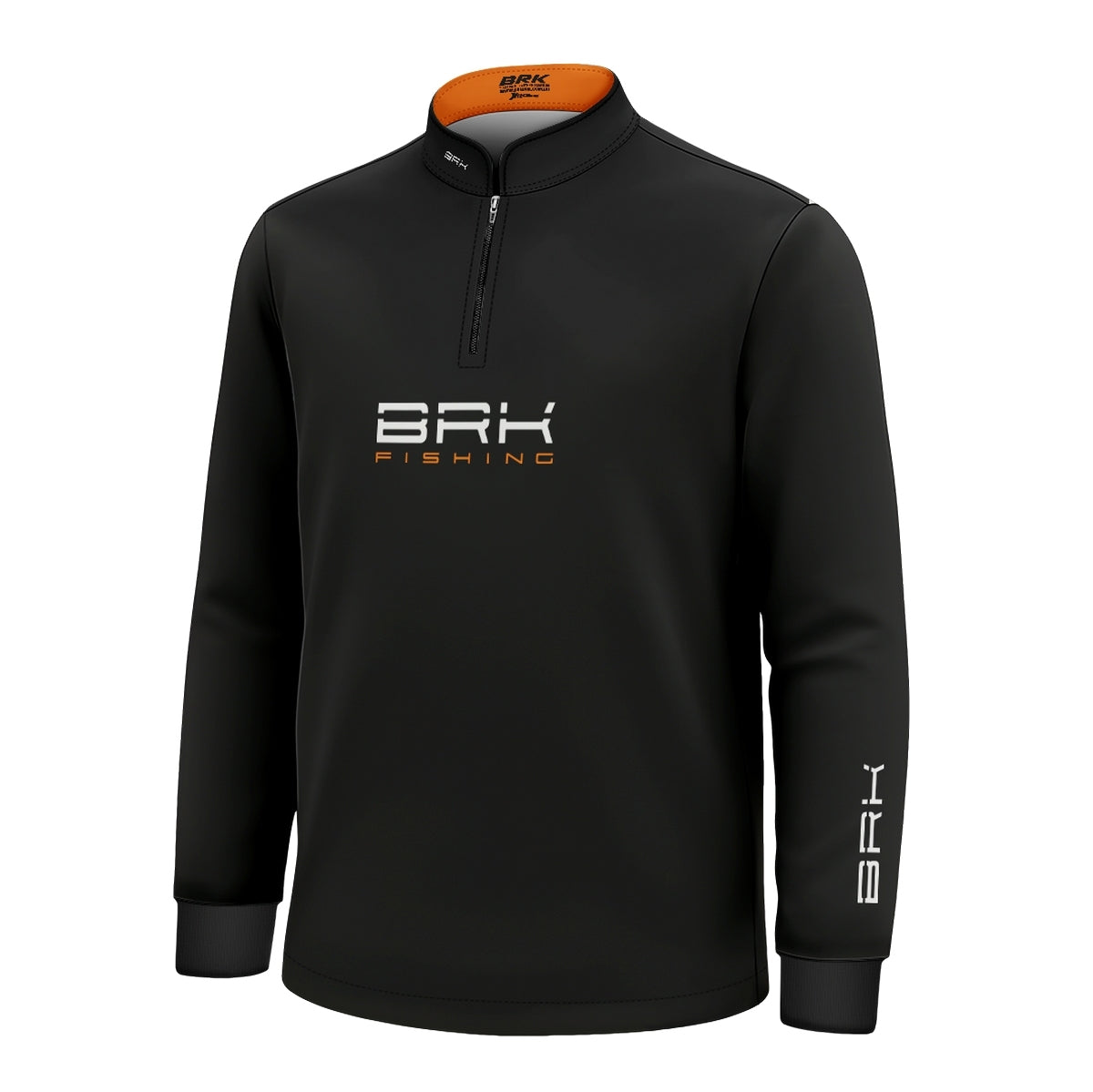 Camisa de Pesca Infantil Brk Azul Halloween Esqueleto Pescador com Proteção UV50