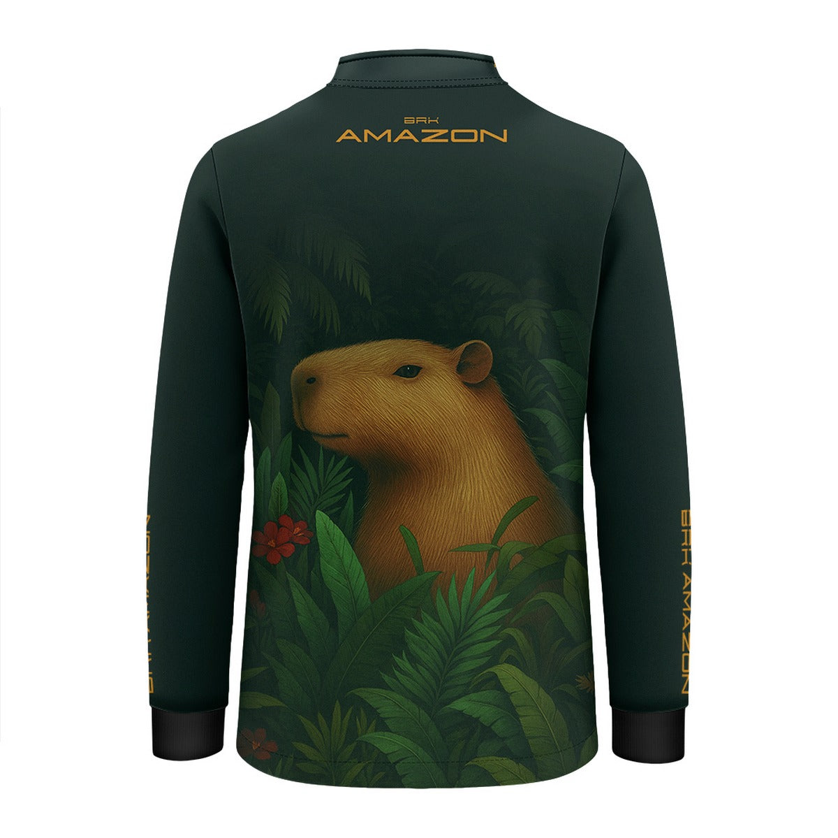 Camisa de Pesca Infantil Brk Amazon Capivara com Proteção UV50