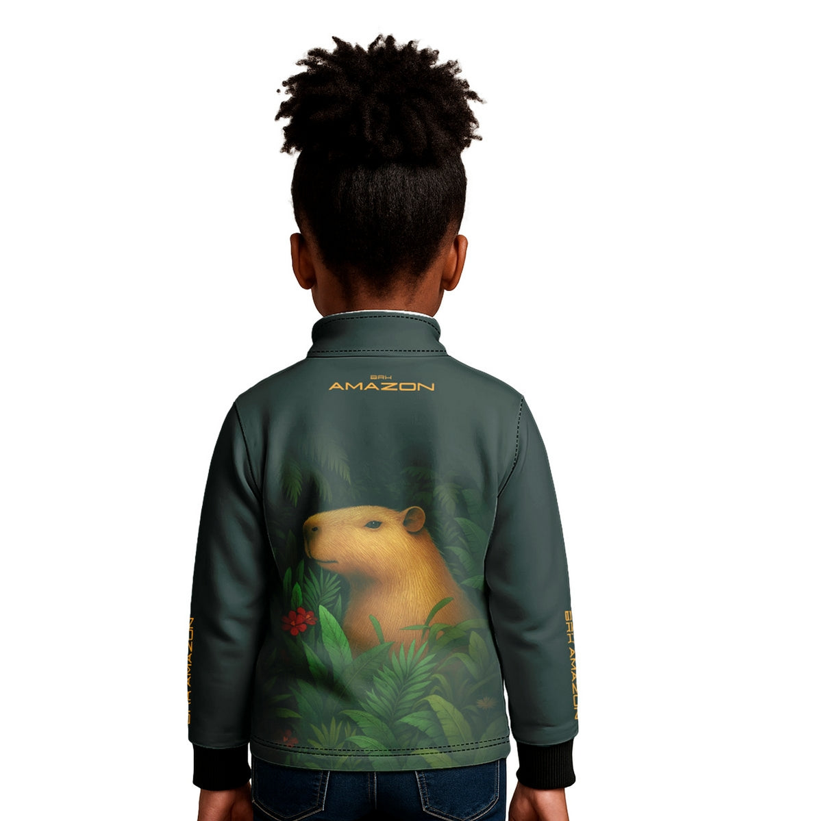 Camisa de Pesca Infantil Brk Amazon Capivara com Proteção UV50