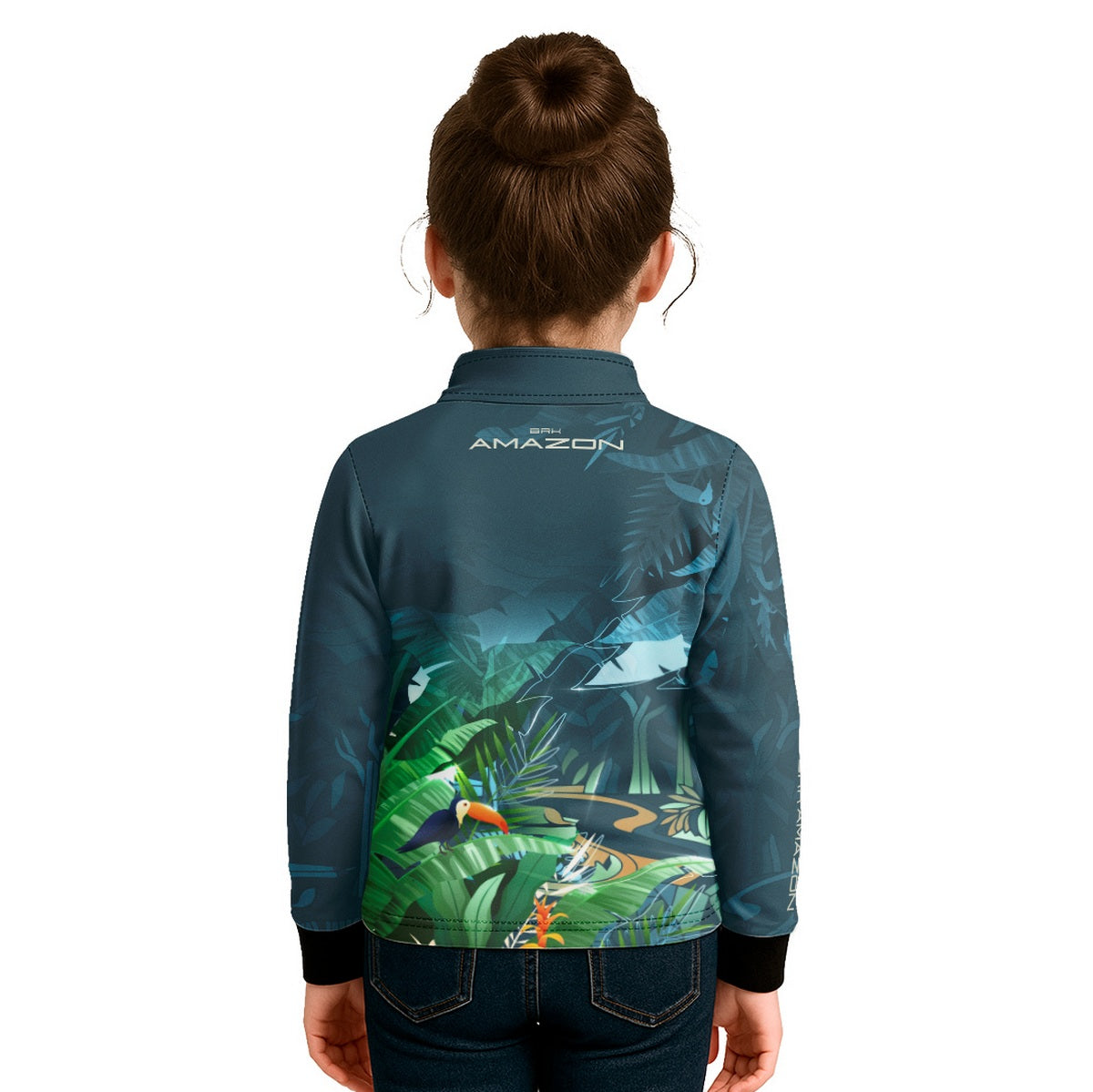 Camisa de Pesca Infantil Brk Amazon Fauna e Flora com Proteção UV50