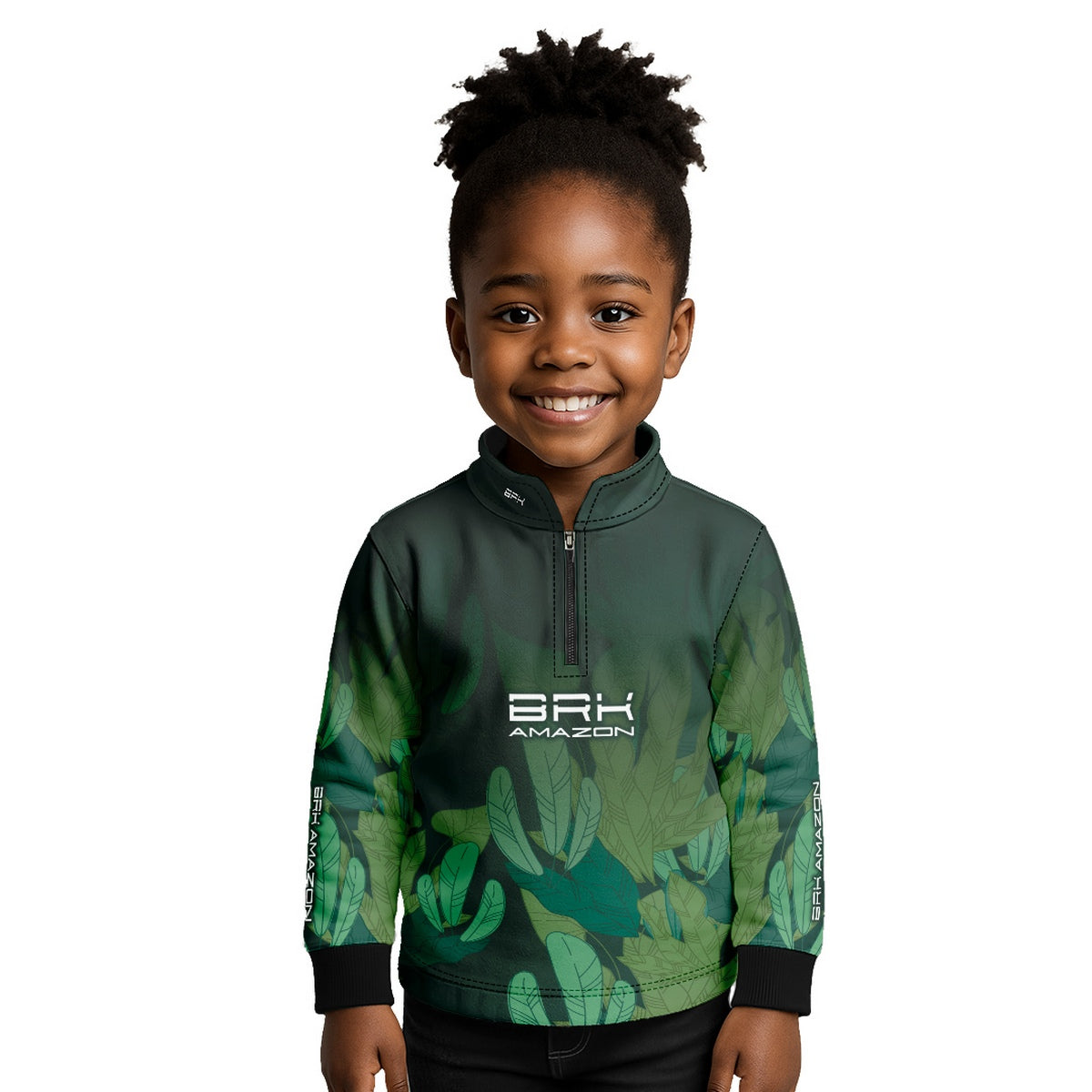Camisa de Pesca Infantil Brk Amazon Floresta com Proteção UV50
