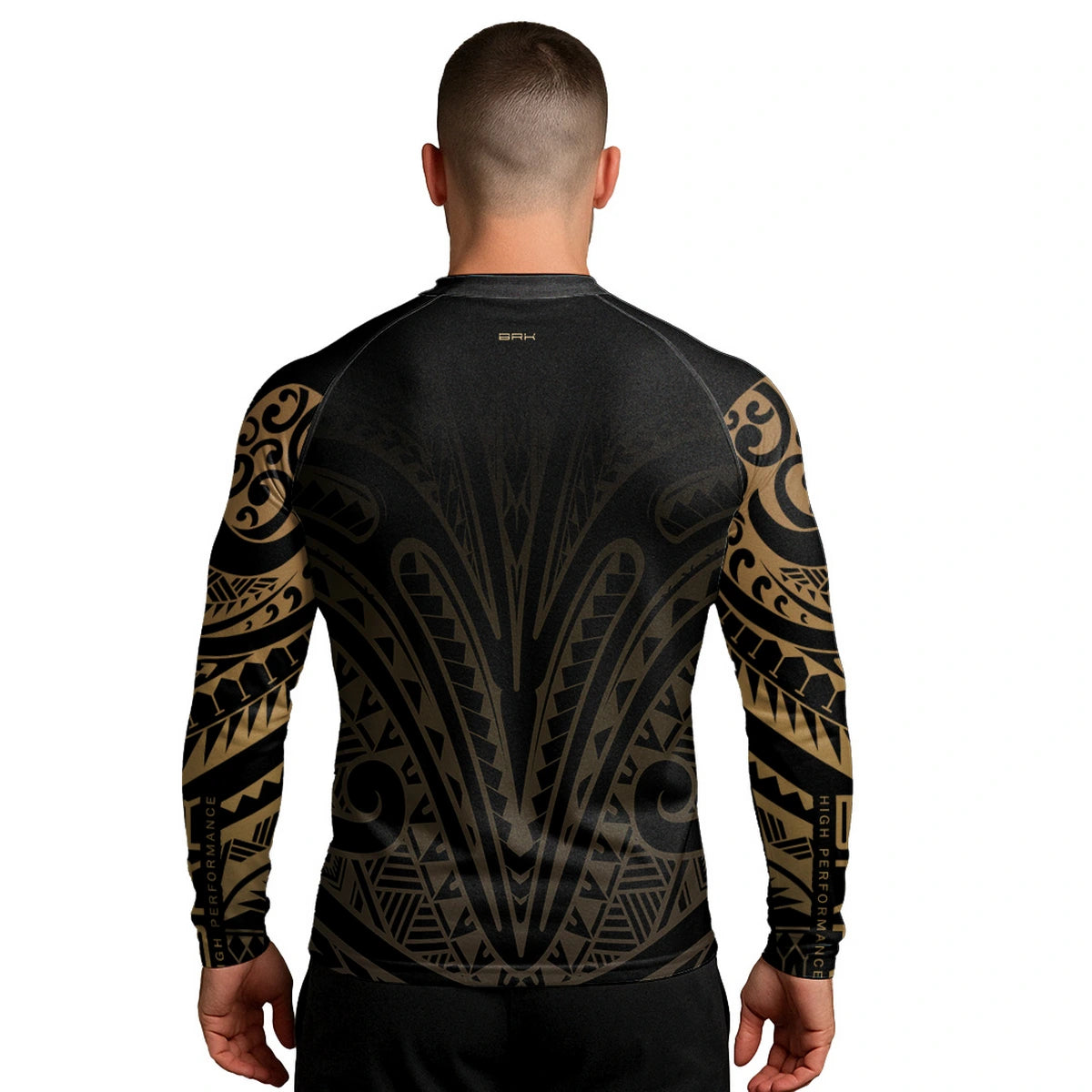 Camisa UV50 Segunda Pele Brk Maori Preto e Bege