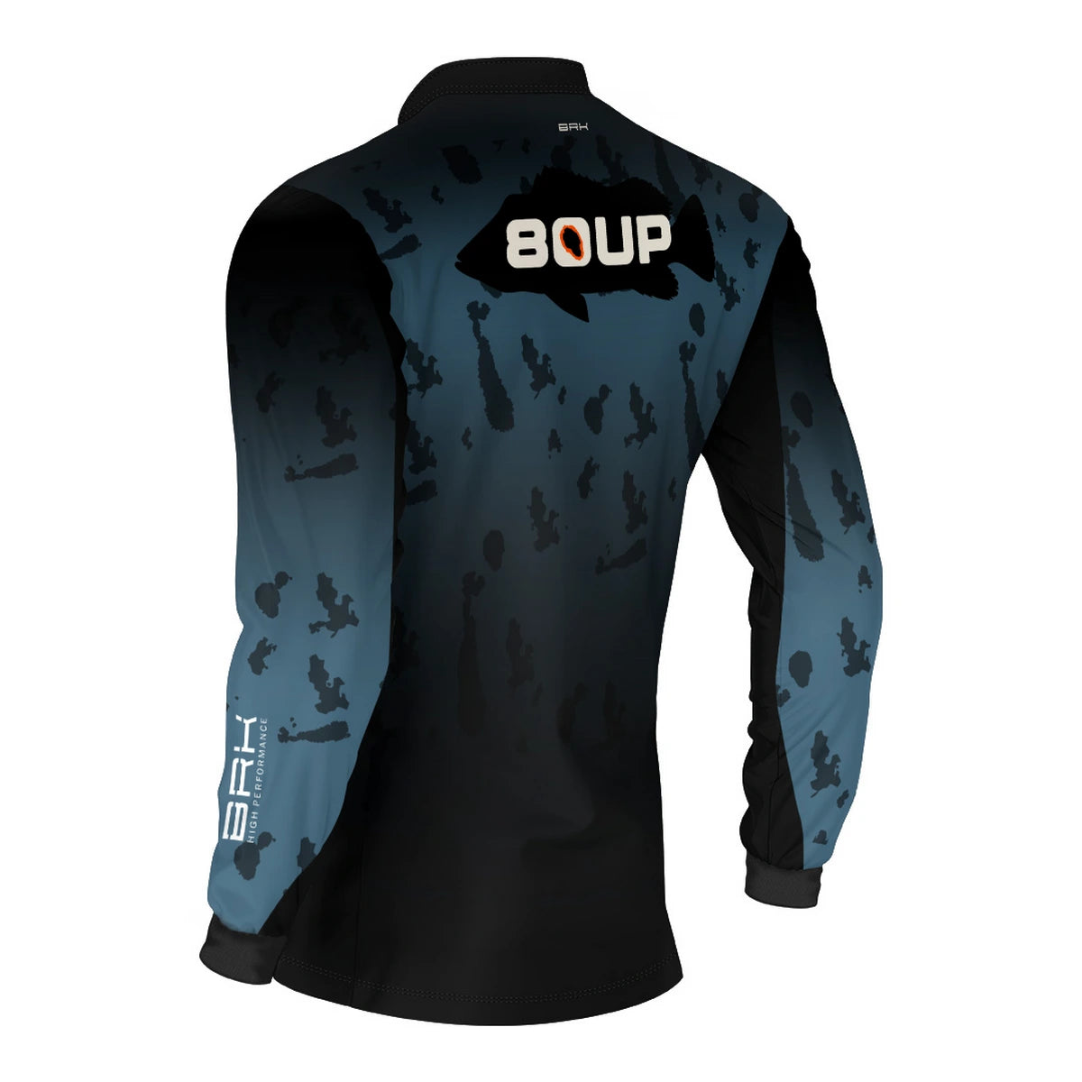 Camisa de Pesca Brk 80UP Azul com Proteção UV50
