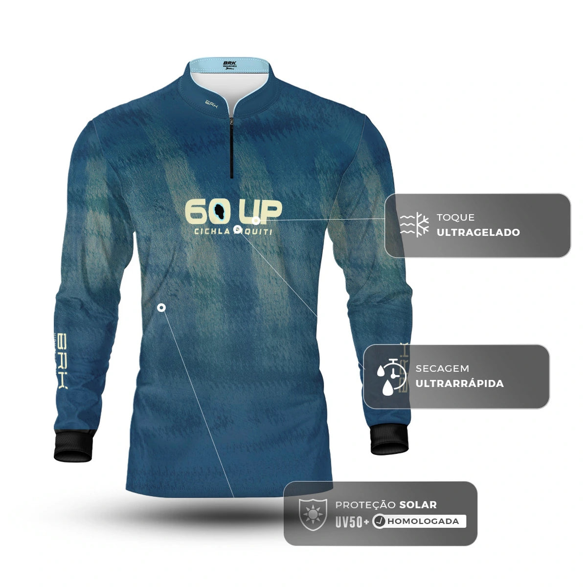 Camisa de Pesca Brk 60UP Tucunaré com Proteção UV50