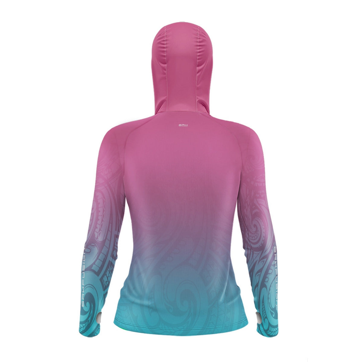 Camisa FusionX Feminina Maori Rosa-Azul BRK com Proteção Solar UV50+