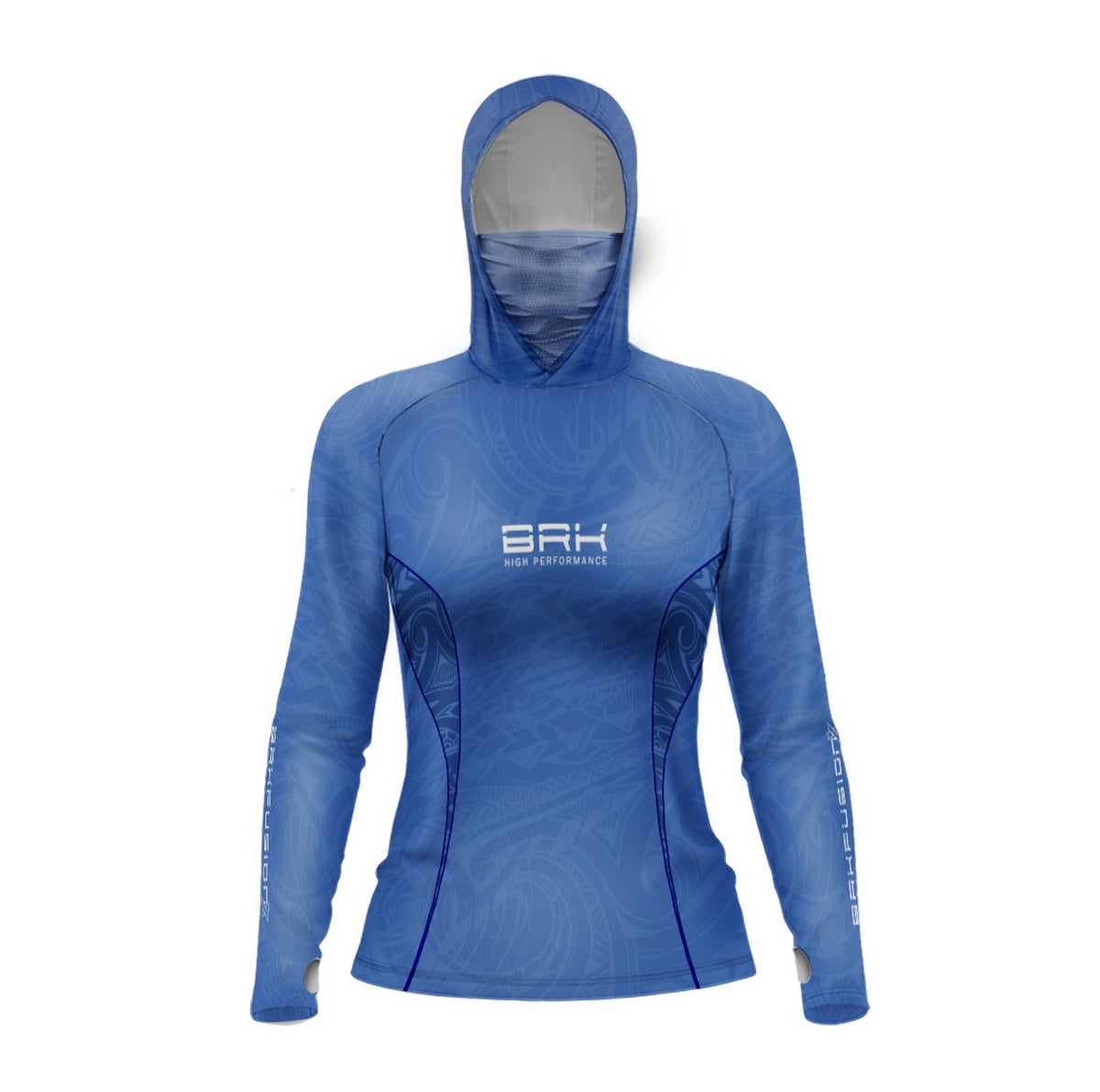 Camisa FusionX Feminina Maori Tribal Deep Ocean BRK com Proteção Solar UV50+