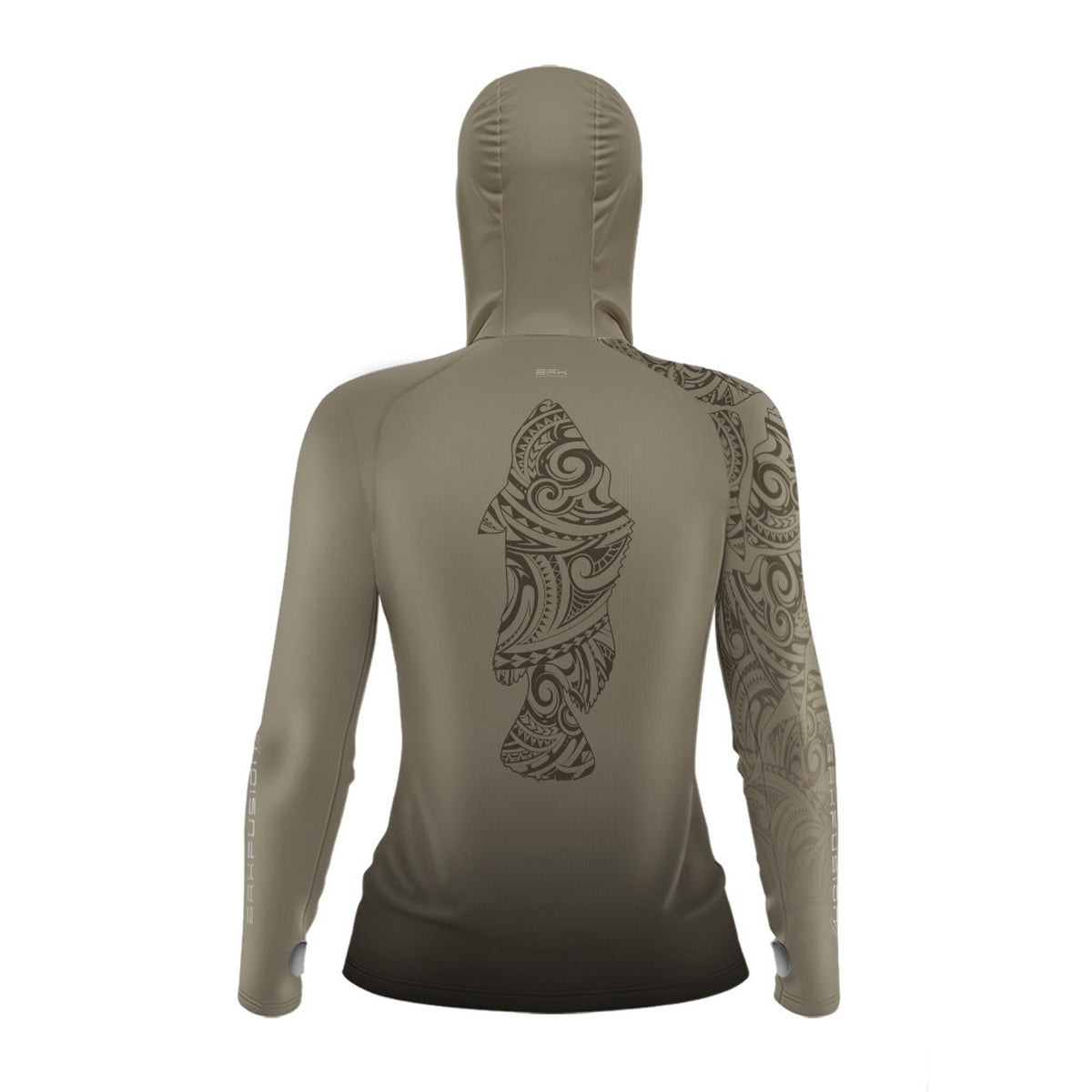 Camisa FusionX Feminina Maori Tucunaré Tribal BRK com Proteção Solar UV50+