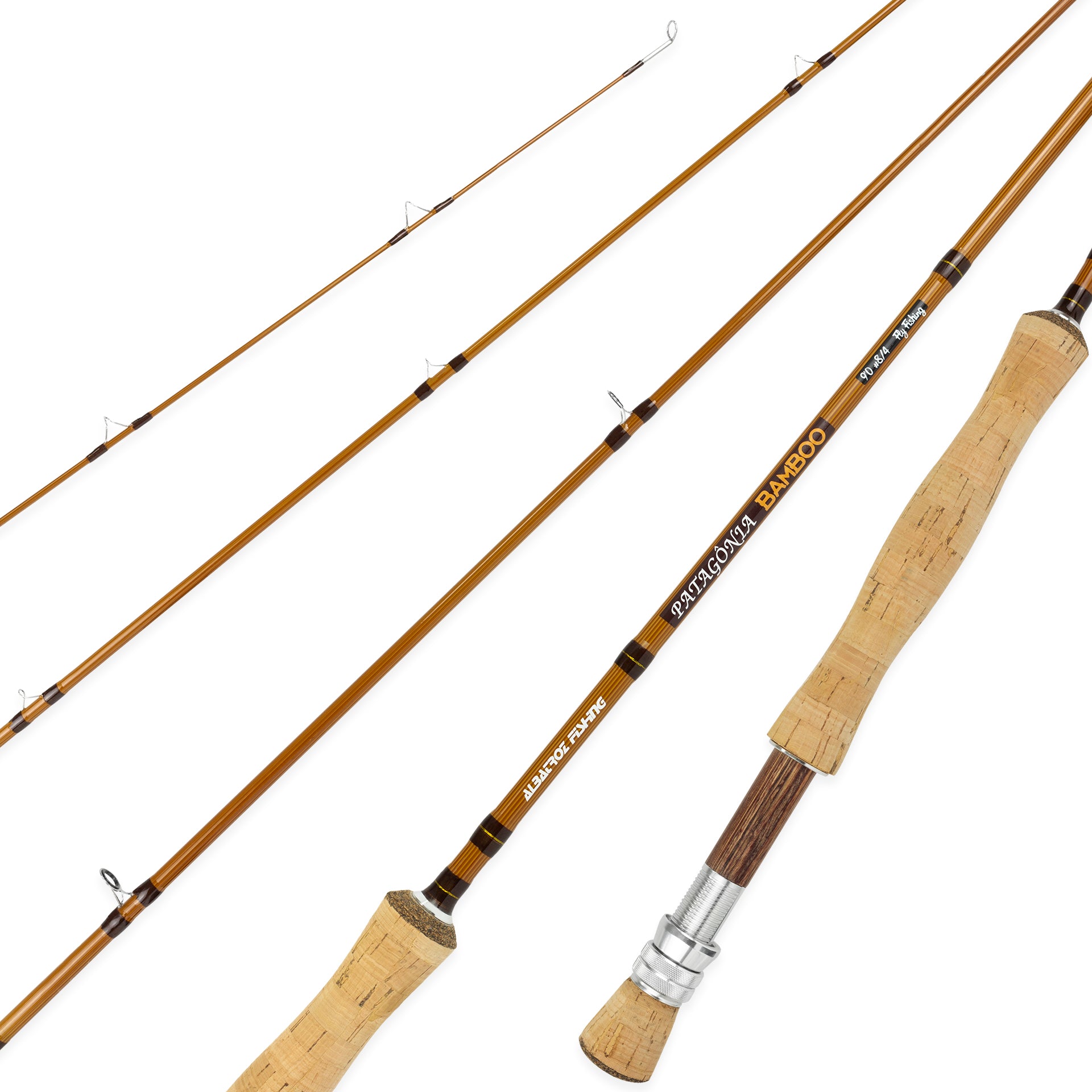 Vara de Pesca Albatroz Fly Patagônia Bamboo #10/4 2,70m - Carretilha (4 partes)