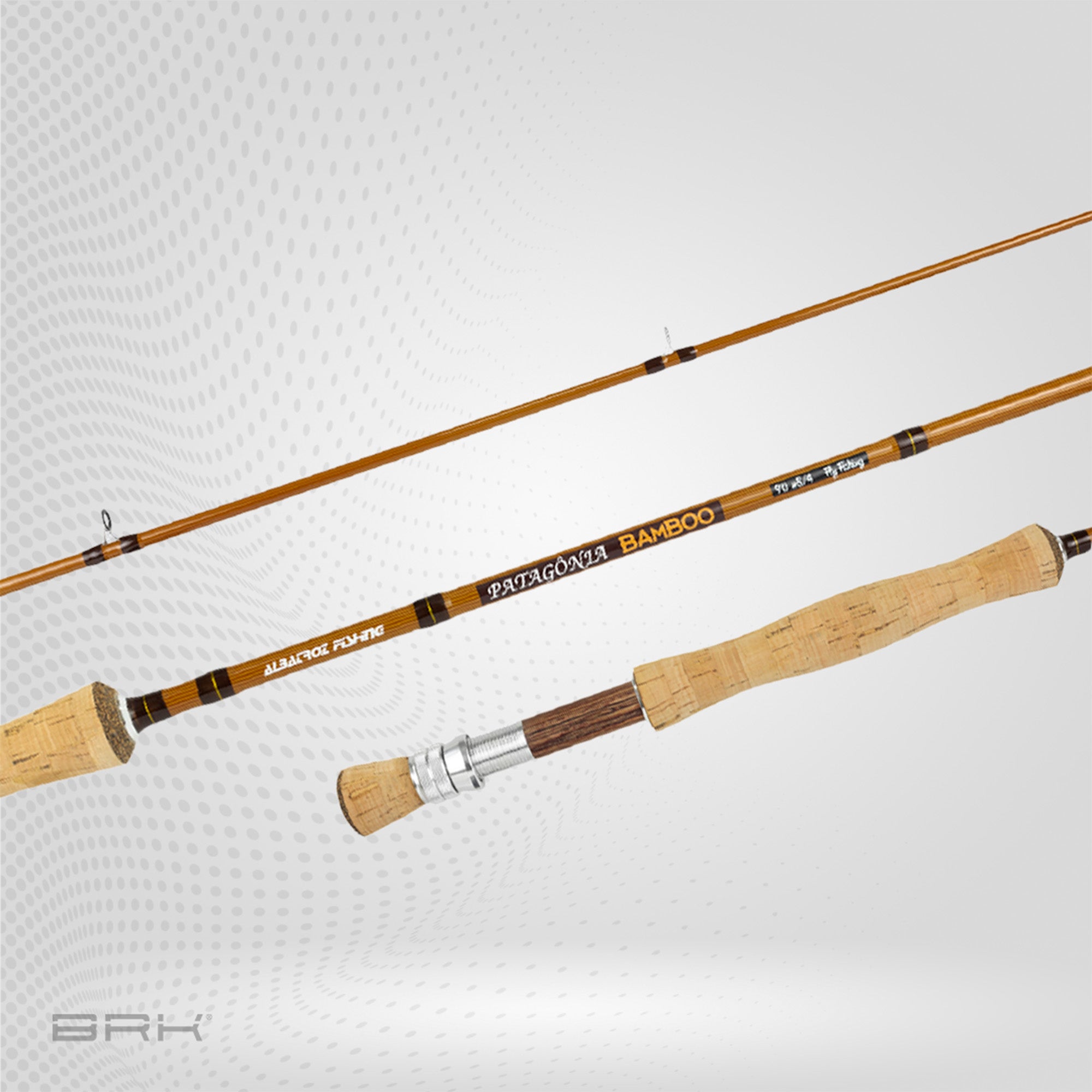 Vara de Pesca Albatroz Fly Patagônia Bamboo #10/4 2,70m - Carretilha (4 partes)