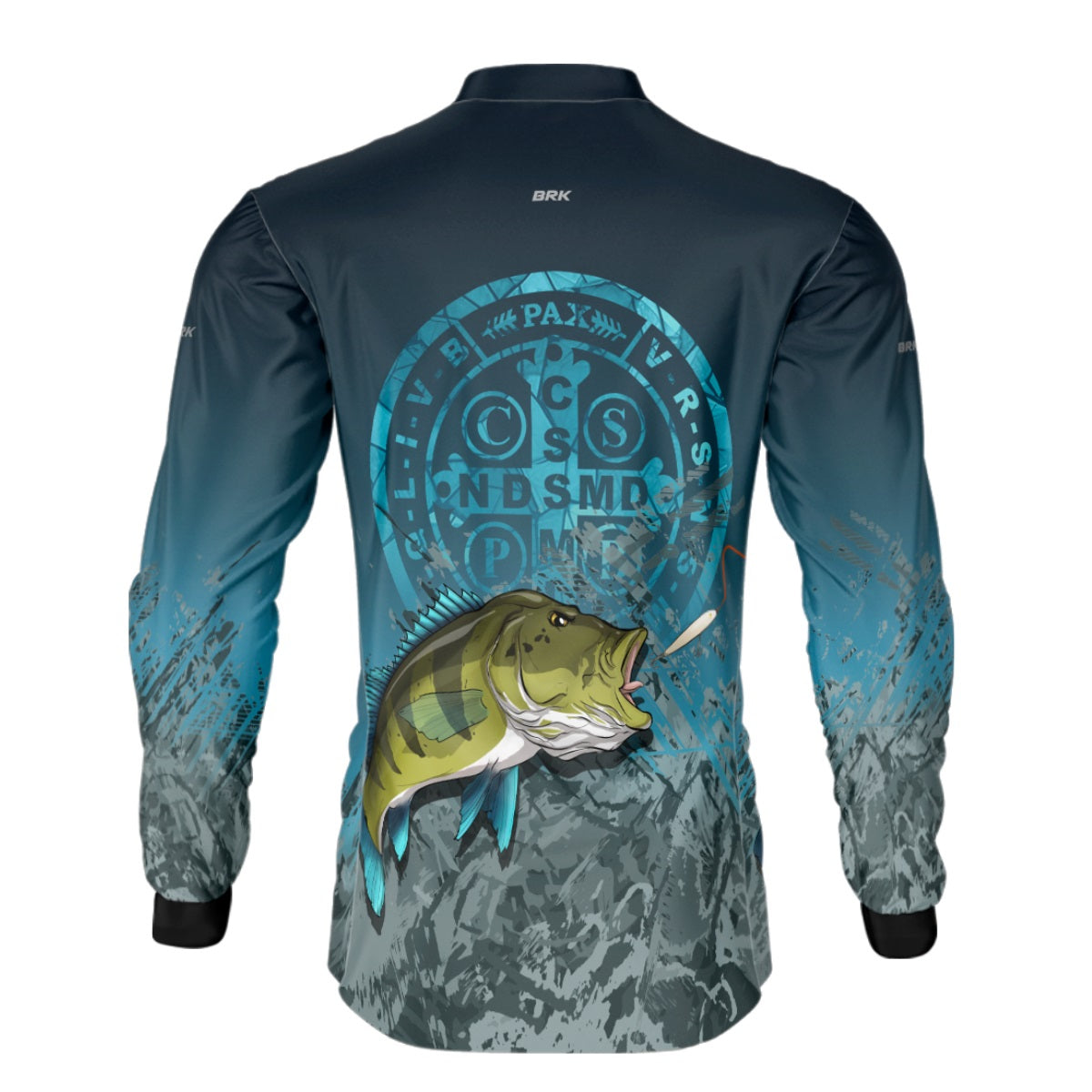 Camisa de Pesca Brk Verde Àgua Tucunaré com UV50+