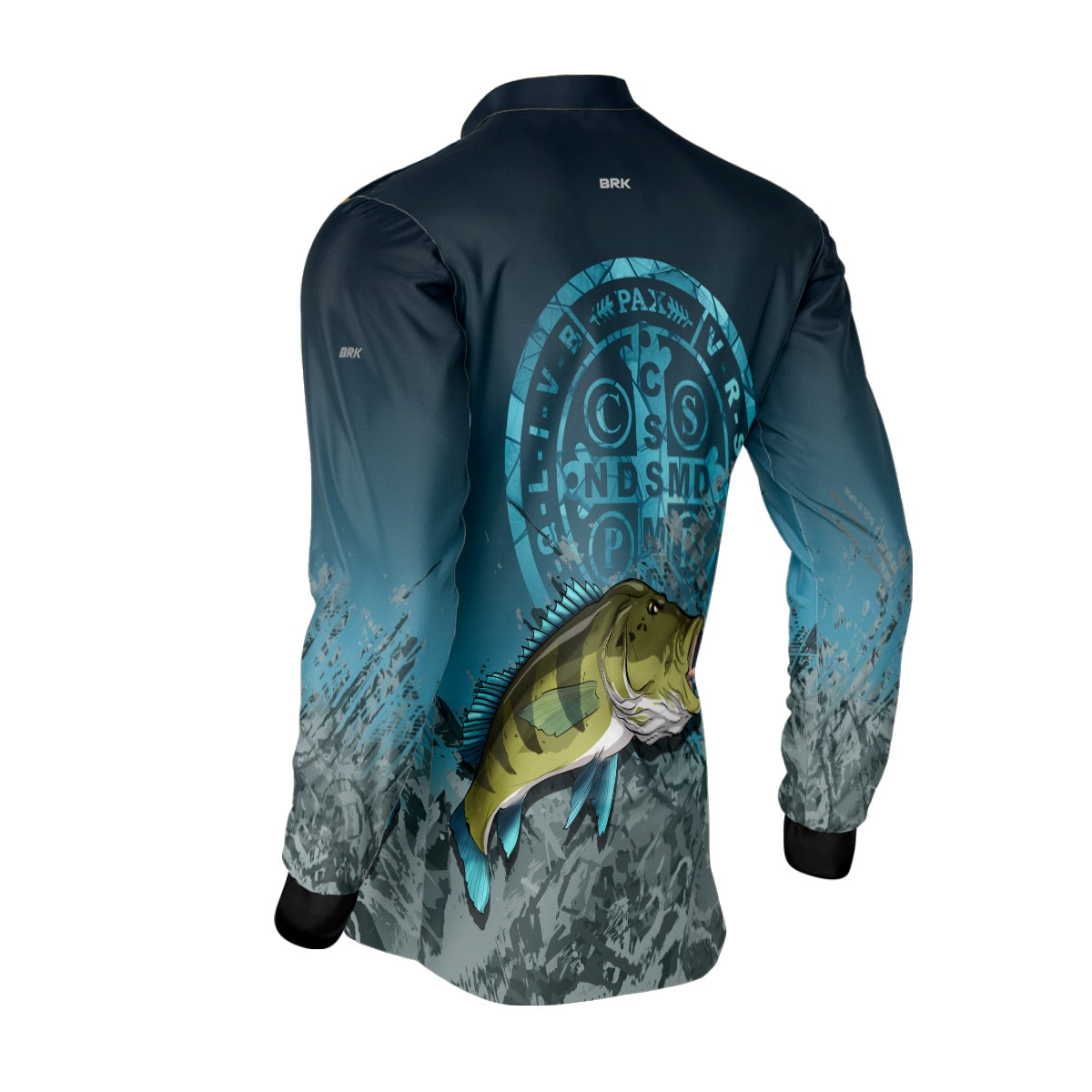 Camisa de Pesca Brk Verde Àgua Tucunaré com UV50+