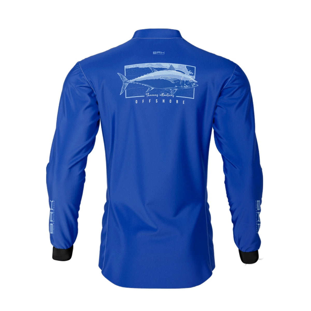 Camisa de Pesca Brk Atum Mapa Náutico Azul com Proteção Solar UV50+
