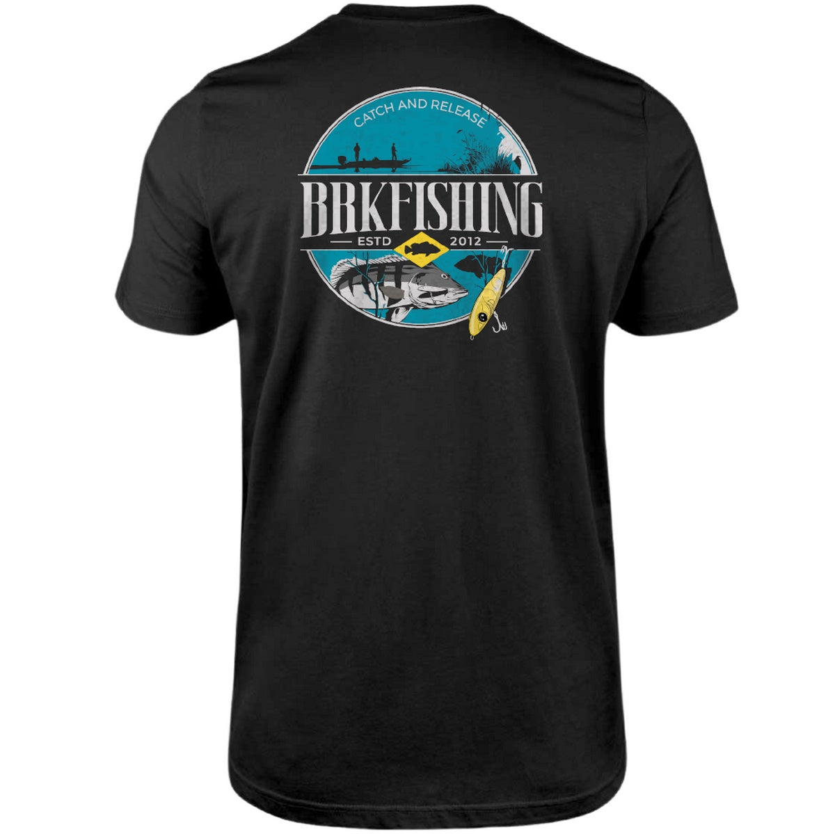 Camiseta Fishing Brk Catch And Release com Algodão Premium