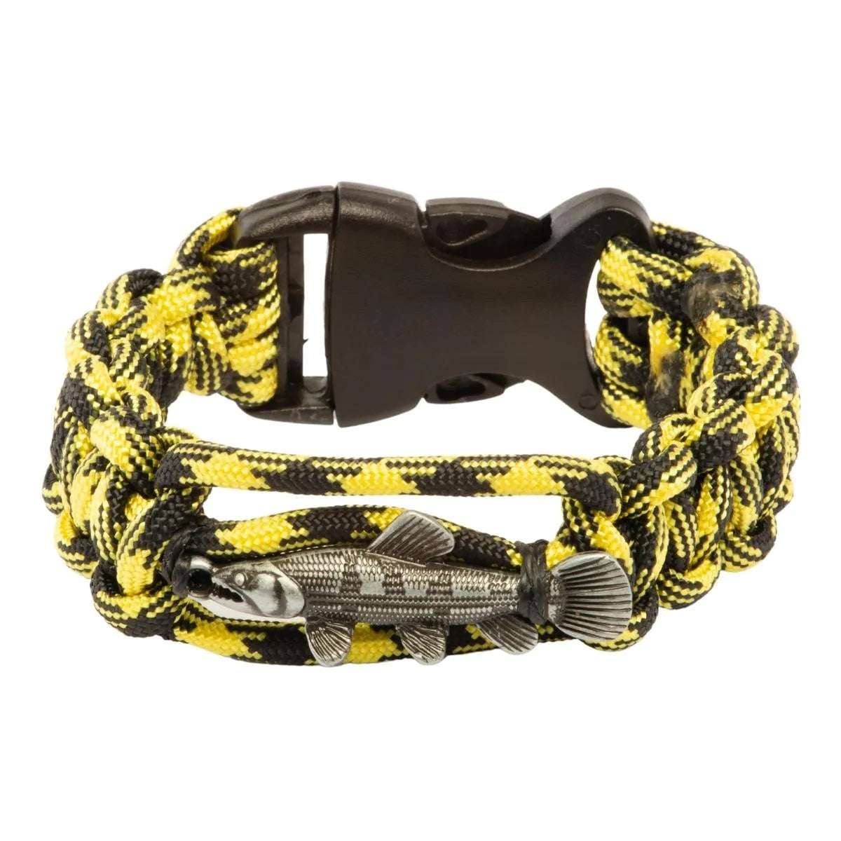 Pulseira Pescador Brk Paracord Traíra Grafite