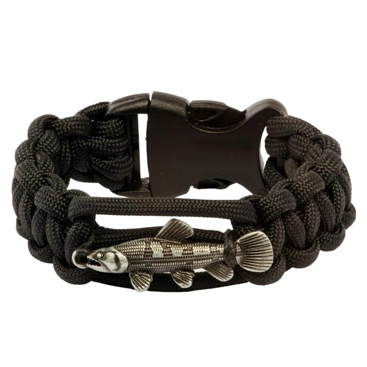 Pulseira Pescador Brk Paracord Traíra Grafite