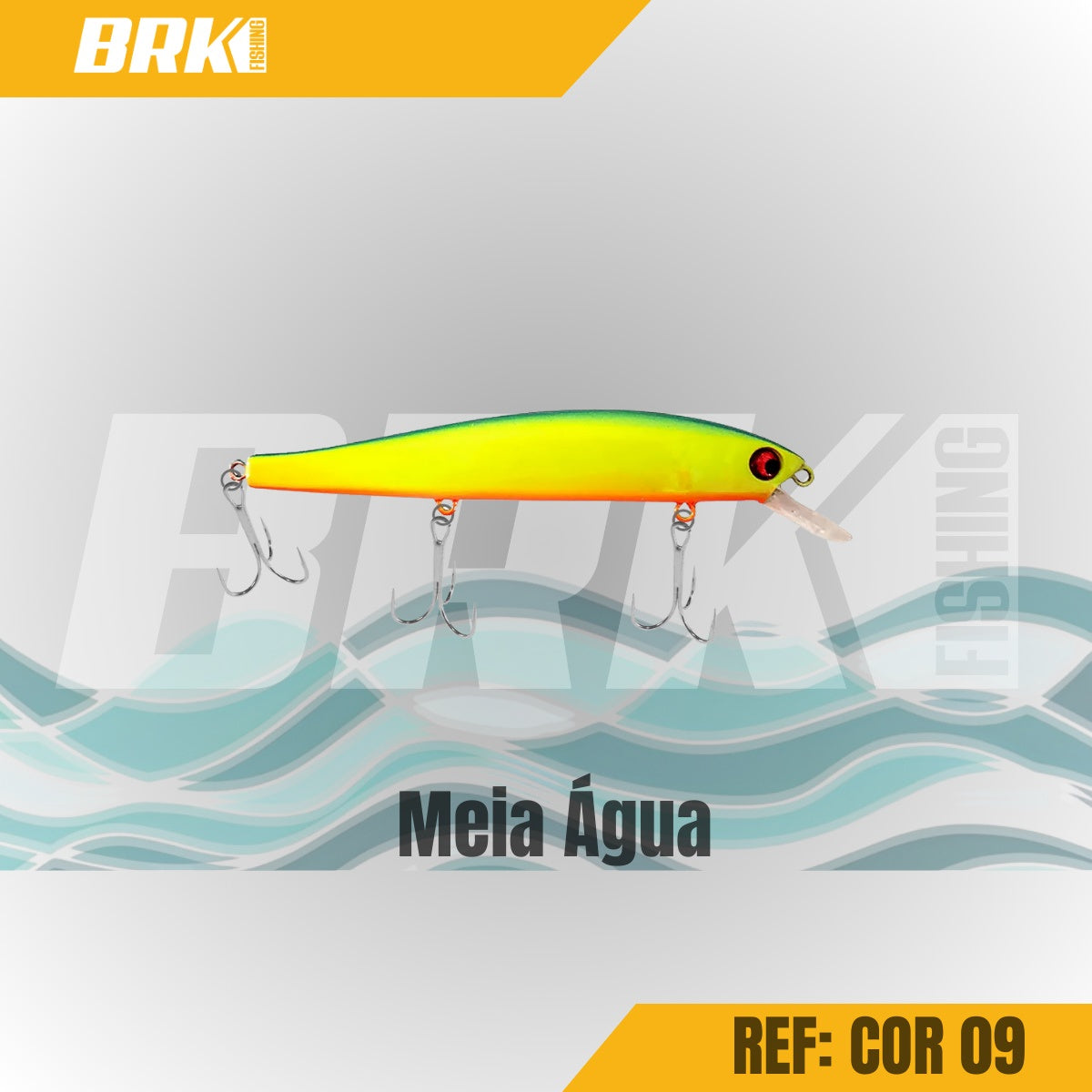 Isca Artificial Moriah Flatcore 103 Meia-Água