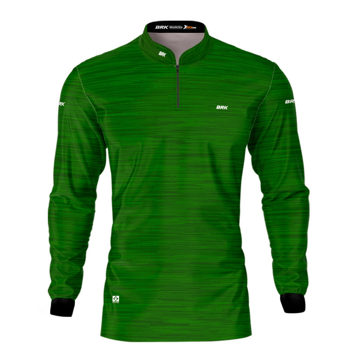 Camisa de Motociclismo Agro Brk Mescla Verde Claro com Proteção Solar UV50+