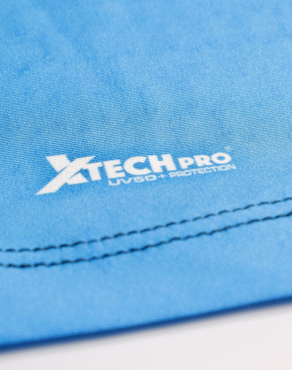 Camisa FusionX Brk Clean Azul Escuro com Capuz e Proteção UV50+