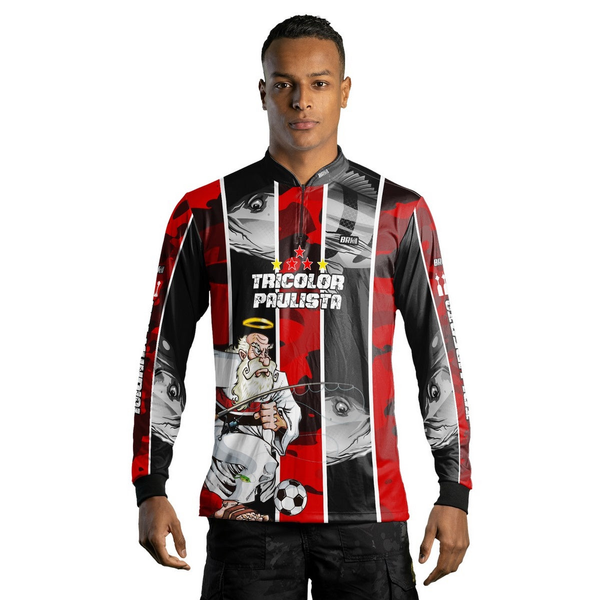 Camisa de Pesca Brk Tucunaré Futebol 93 com Proteção Solar UV50+